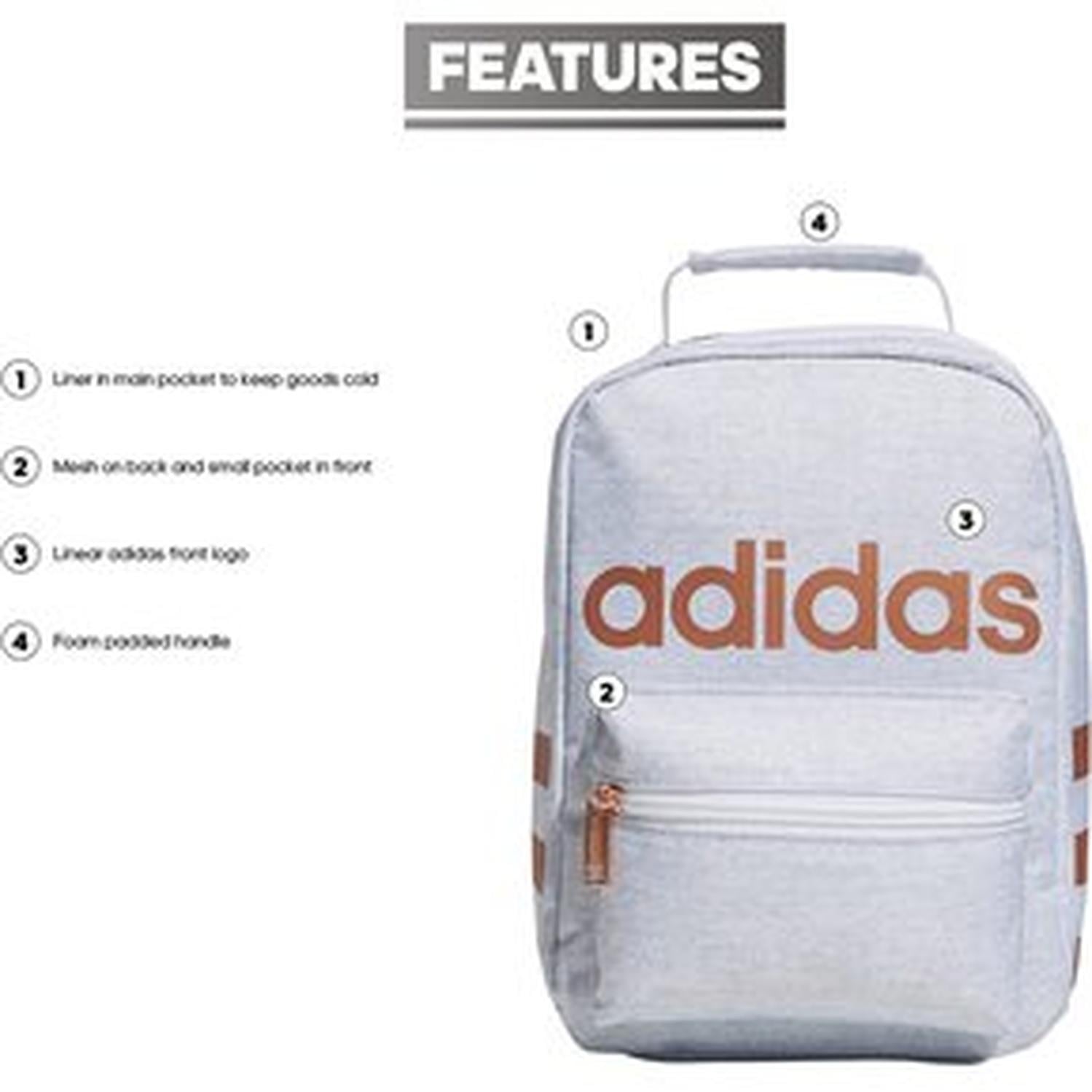 LONCHERA ADIDAS SANTIAGO BLANCO TAMAÑO TALLA ÚNICA - 3