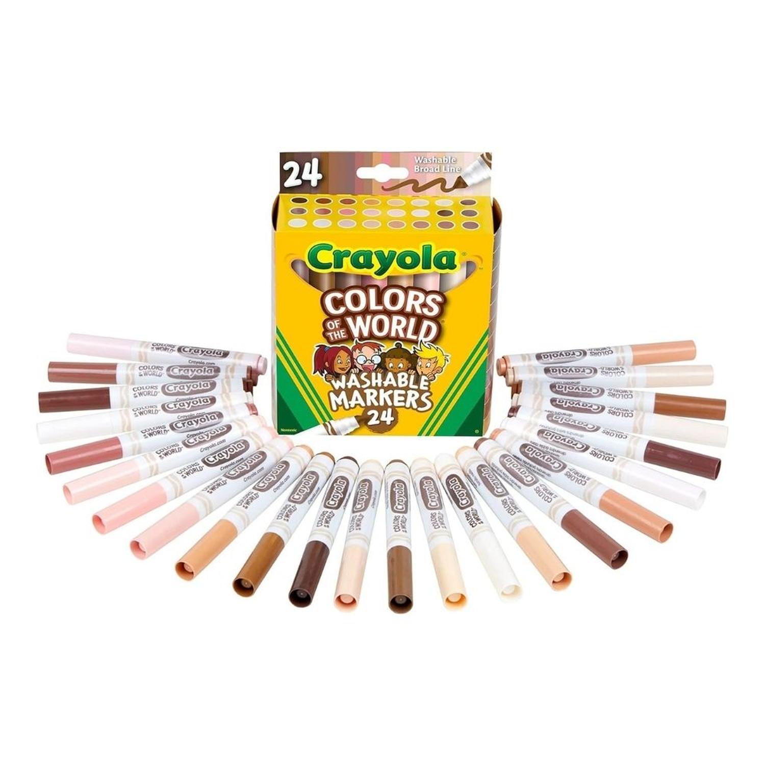 PLUMONES CRAYOLA COLOR OF THE WORLD - 24 UND TAMAÑO TALLA UNICA - 2