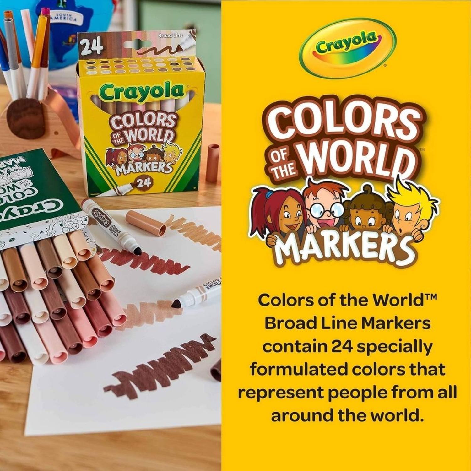 PLUMONES CRAYOLA COLOR OF THE WORLD - 24 UND TAMAÑO TALLA UNICA - 5