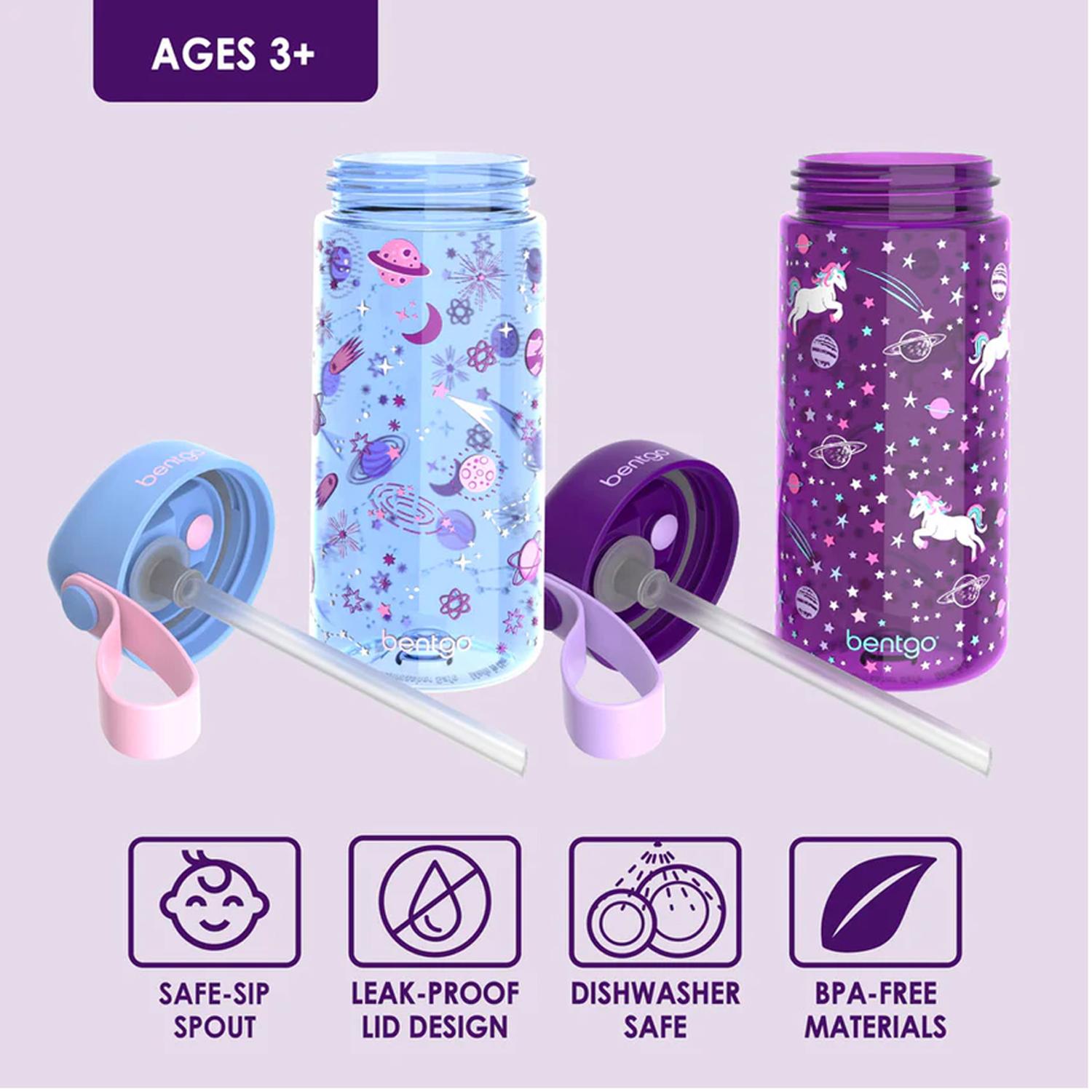 TOMATODO PARA NIÑOS BENTGO 2-PACK UNICORNIO Y GALAXY - 2
