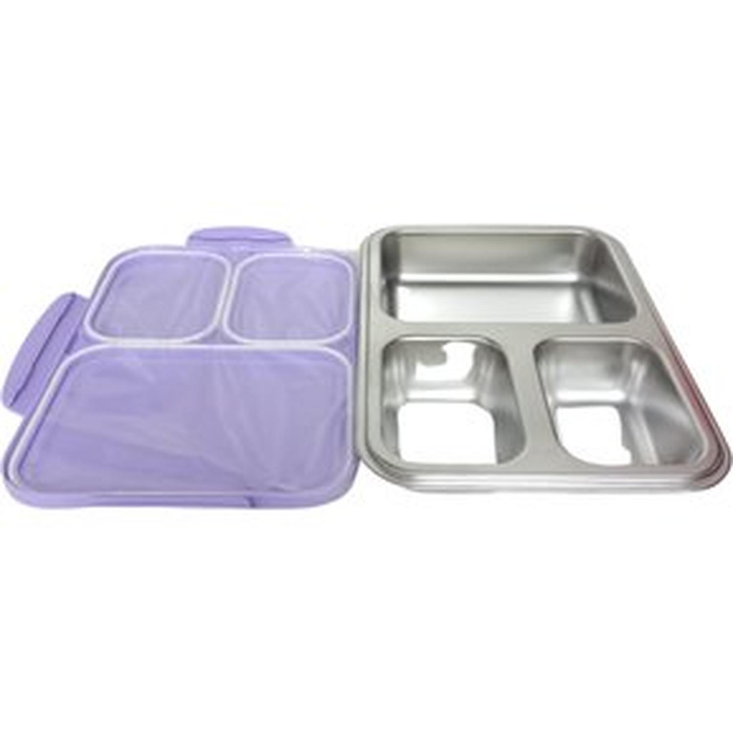 PACK X 3 LONCHERA ZAK! DESIGNS KIDS ACERO INOXIDABLE - MORADO ARCOÍRIS TAMAÑO 10 - 5