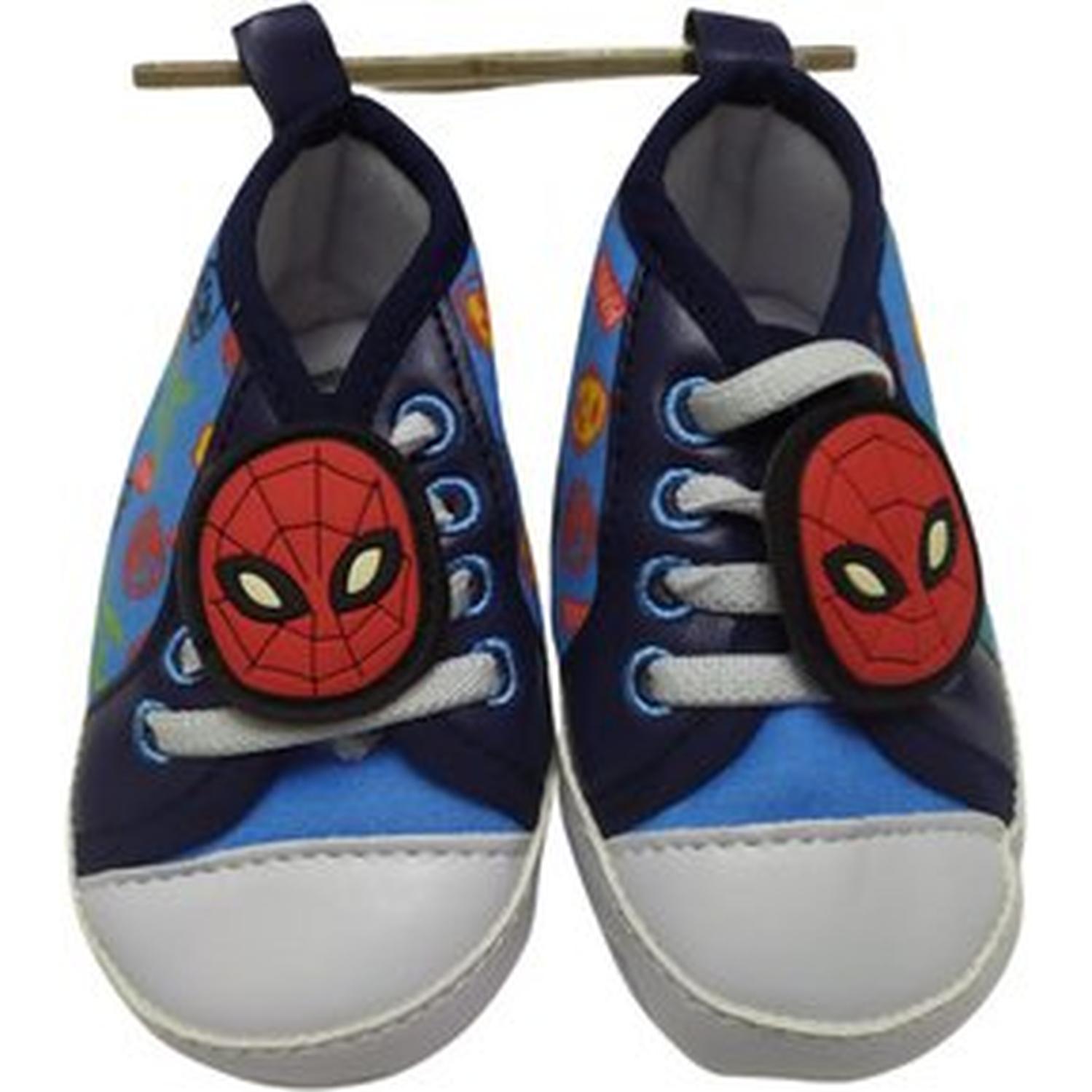 ZAPATOS PARA BEBÉ MARVEL DISEÑO SPIDERMAN 11 CM / 13 CM - CELESTE TAMAÑO 0-3M 0-3 MESES - 9,5 CM - 1