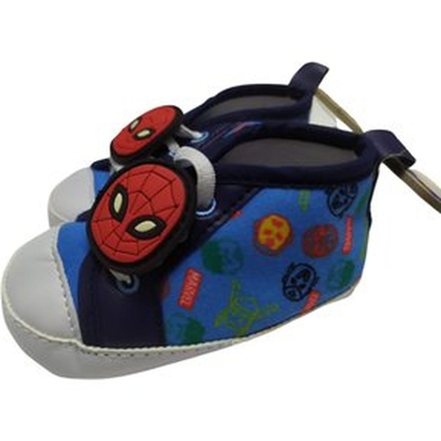 ZAPATOS PARA BEBÉ MARVEL DISEÑO SPIDERMAN 11 CM / 13 CM - CELESTE TAMAÑO 3-6M 3-6 MESES / 10 CM - 3
