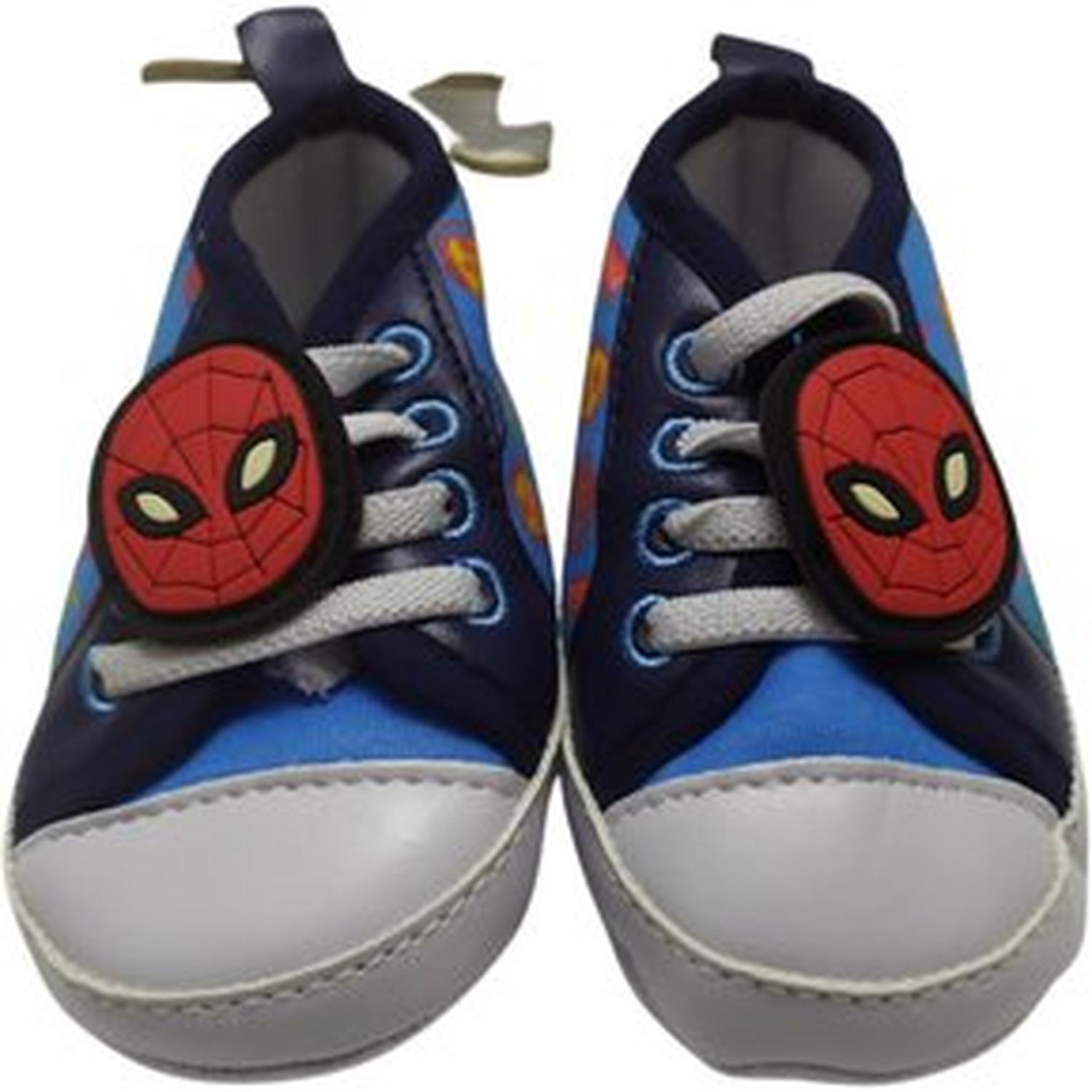 ZAPATOS PARA BEBÉ MARVEL DISEÑO SPIDERMAN 11 CM / 13 CM - CELESTE TAMAÑO 3-6M 3-6 MESES / 10 CM - 4