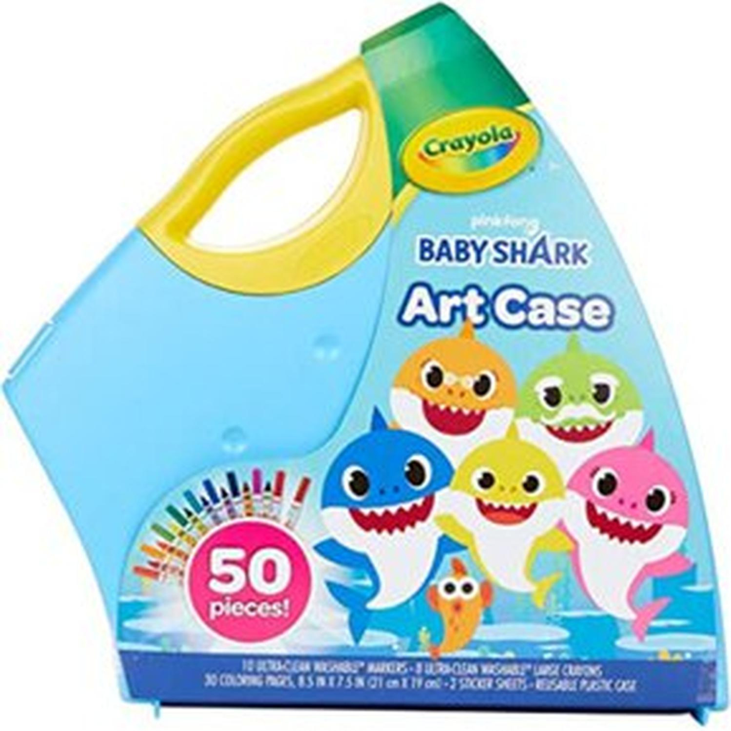 CRAYOLA BABY SHARK SET ARTÍSTICO PARA COLOREAR 50PZS TAMAÑO TALLA ÚNICA - 1