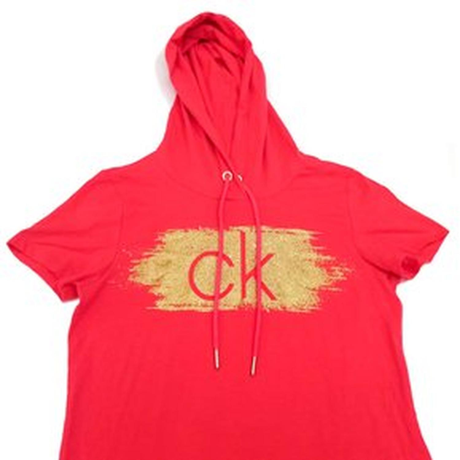VESTIDO POLO CALVIN KLEIN CON CAPUCHA CORAL - 2
