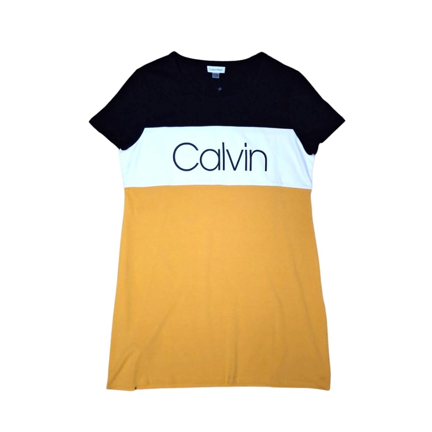 VESTIDO MANGA CORTA CALVIN KLEIN TRICOLOR - 1