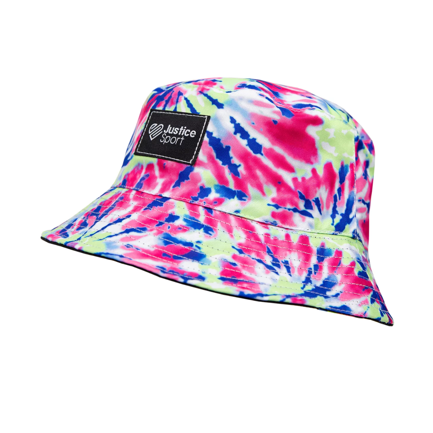 GORRO BUCKET HAT REVERSIBLE JUSTICE PARA NIÑAS TIEDIE - ROSA TAMAÑO S - 1