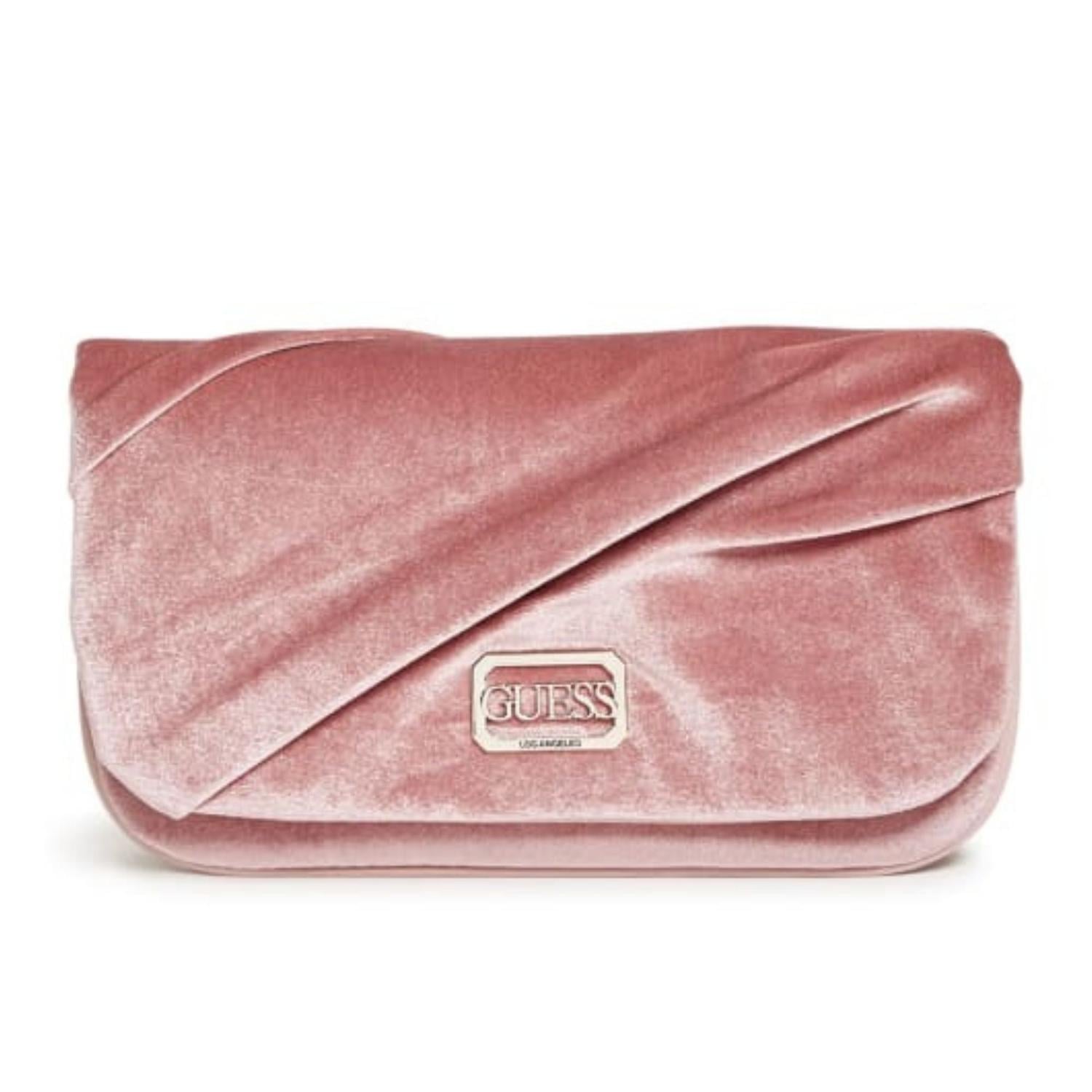 CARTERA CLUTH GUESS ALLEGRA TERCIPELO - ROSA TAMAÑO TALLA ÚNICA - 1