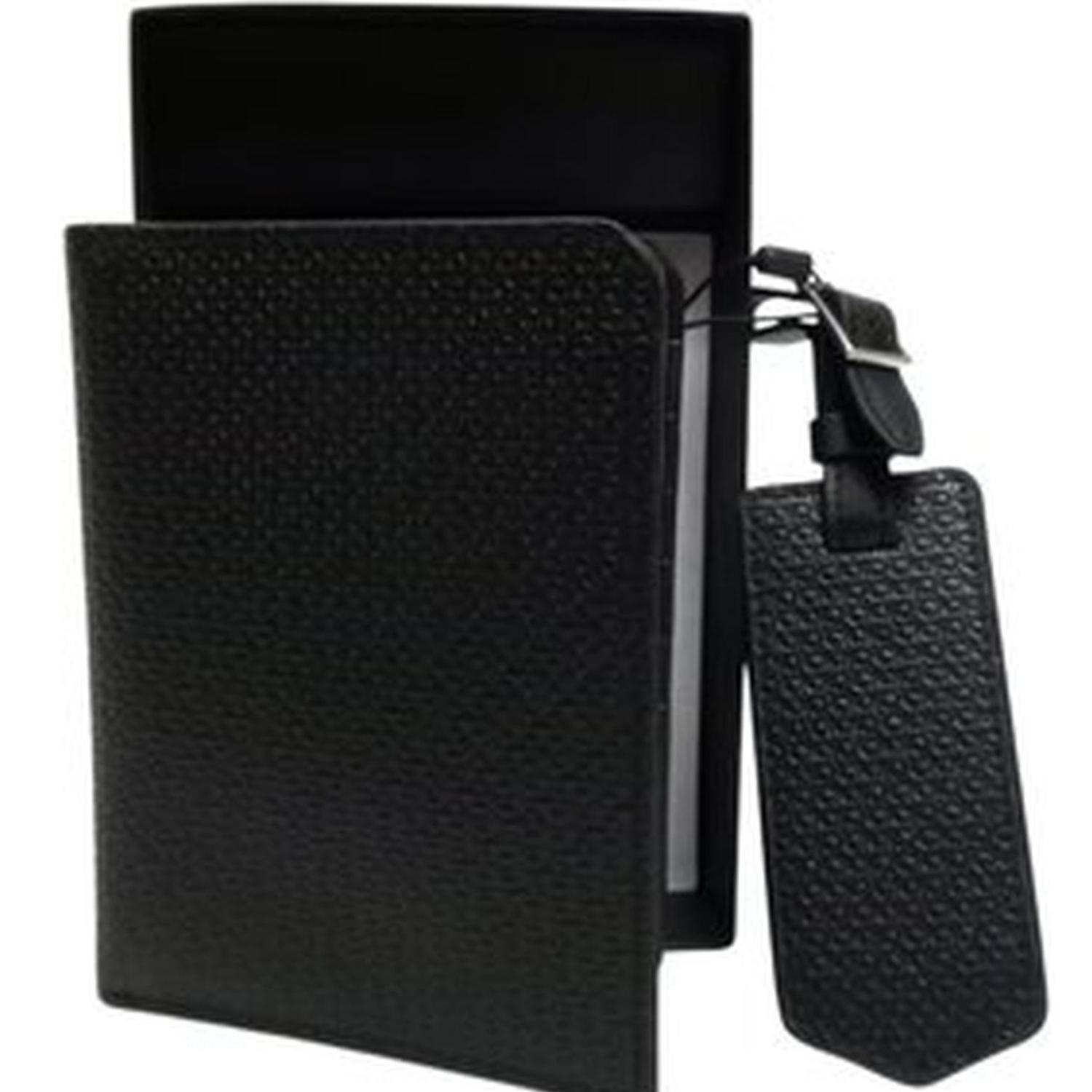 PORTAPASAPORTE CALVIN KLEIN MONOGRAM TEXTURIZADO - NEGRO TAMAÑO TALLA ÚNICA - 3