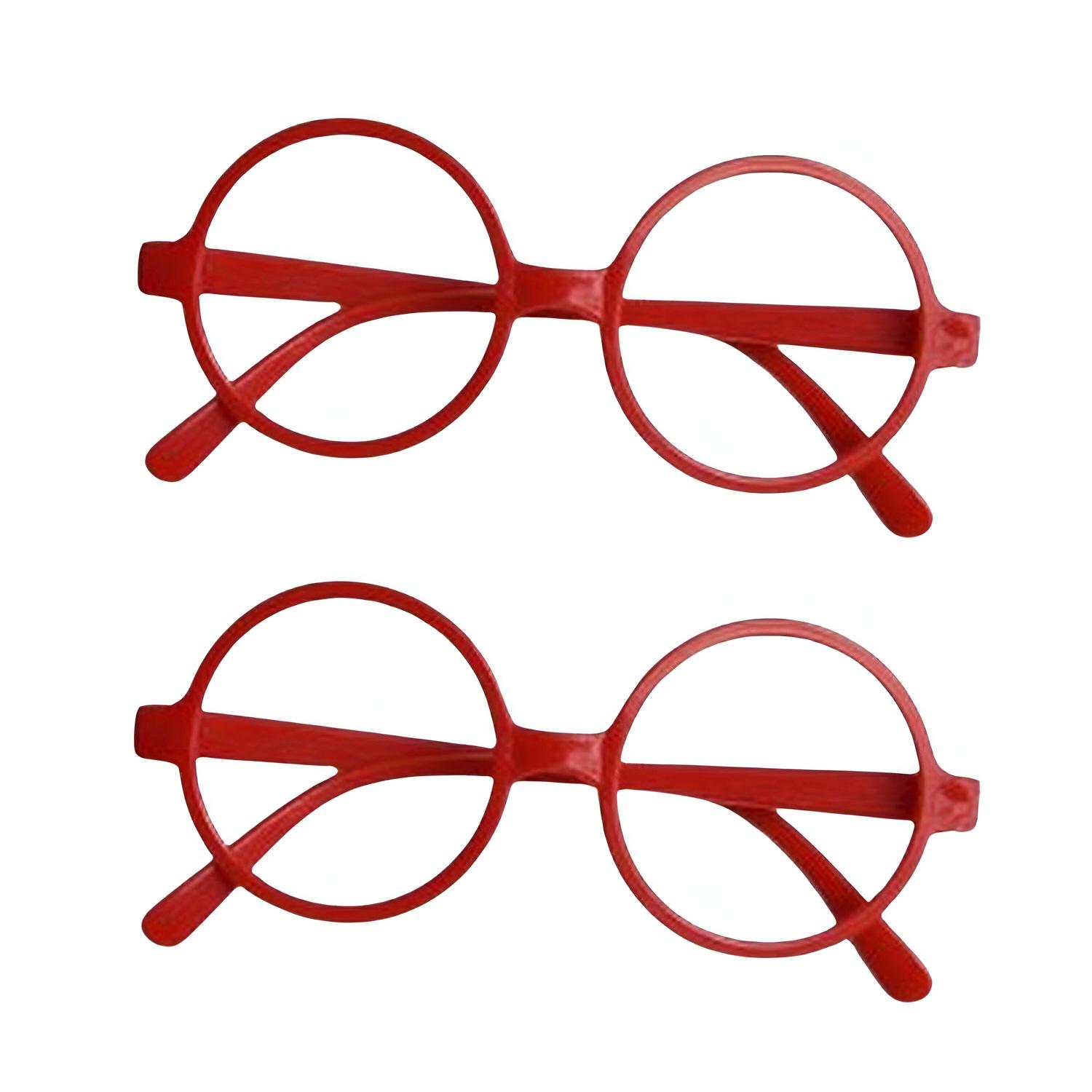 PACKX2 MONTURA DE LENTES O GAFAS REDONDOS HARRY POTTER NIÑOS - ROJO TAMAÑO TALLA ÚNICA - 1