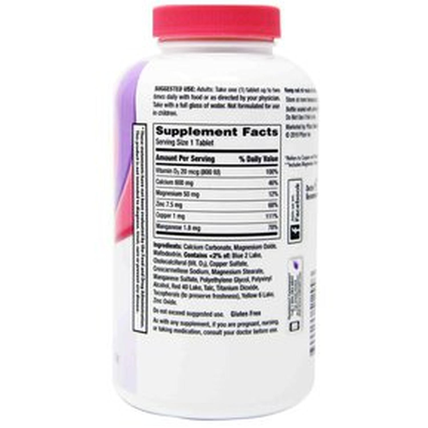 CALTRATE 600 + D3 PLUS MINERALES 320 TABLETAS BLANCO TAMAÑO TALLA ÚNICA - 2