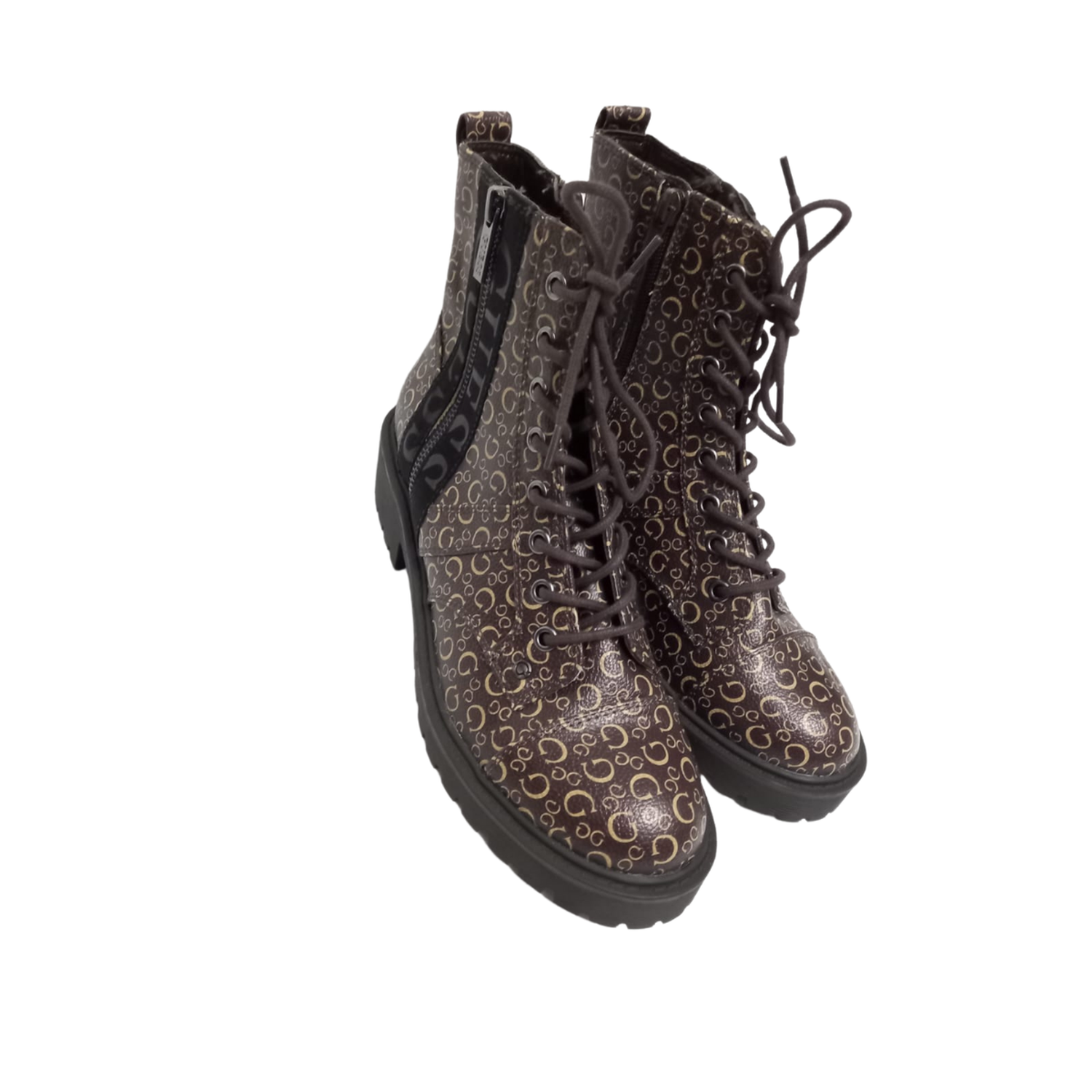 BOTAS O BOTINES MONOGRAM GUESS - MARRÓN - 1