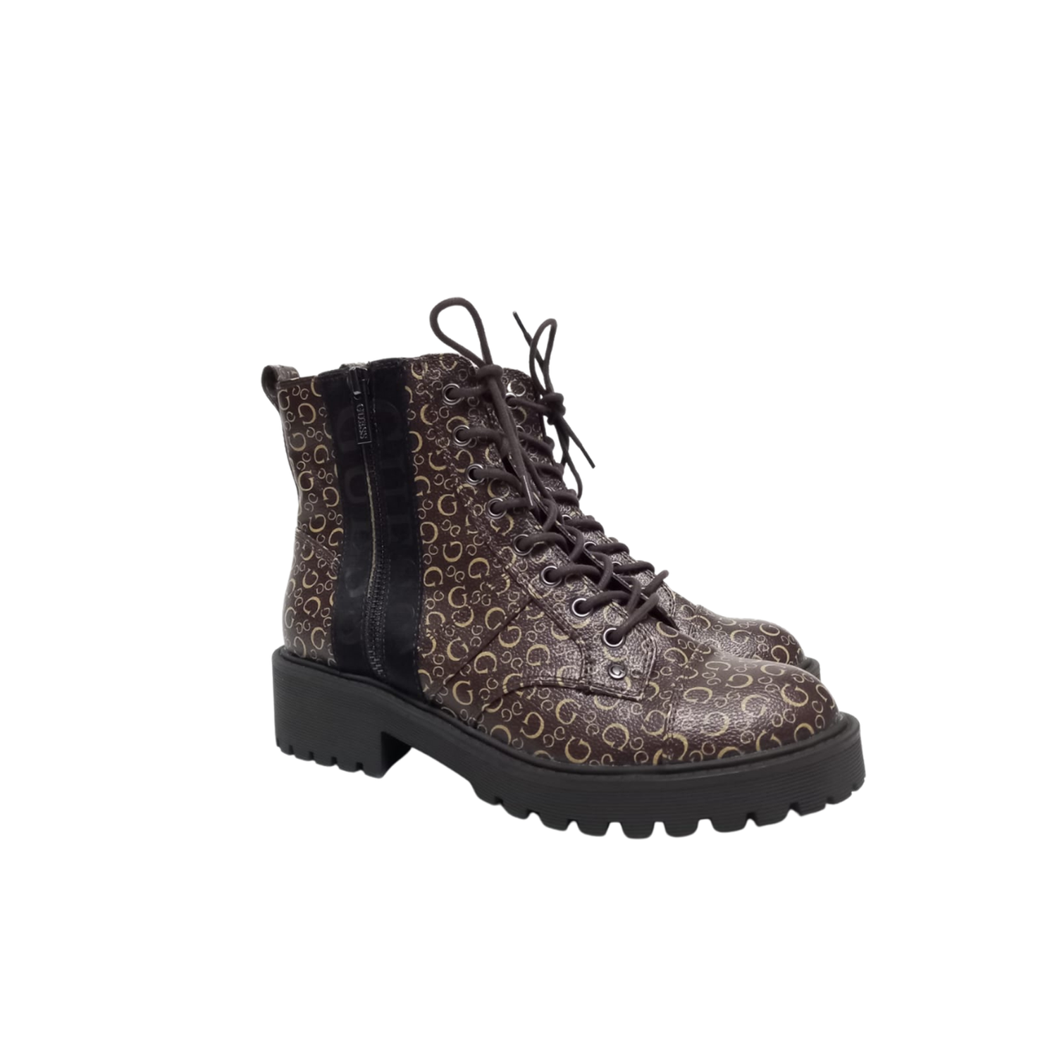 BOTAS O BOTINES MONOGRAM GUESS - MARRÓN - 2