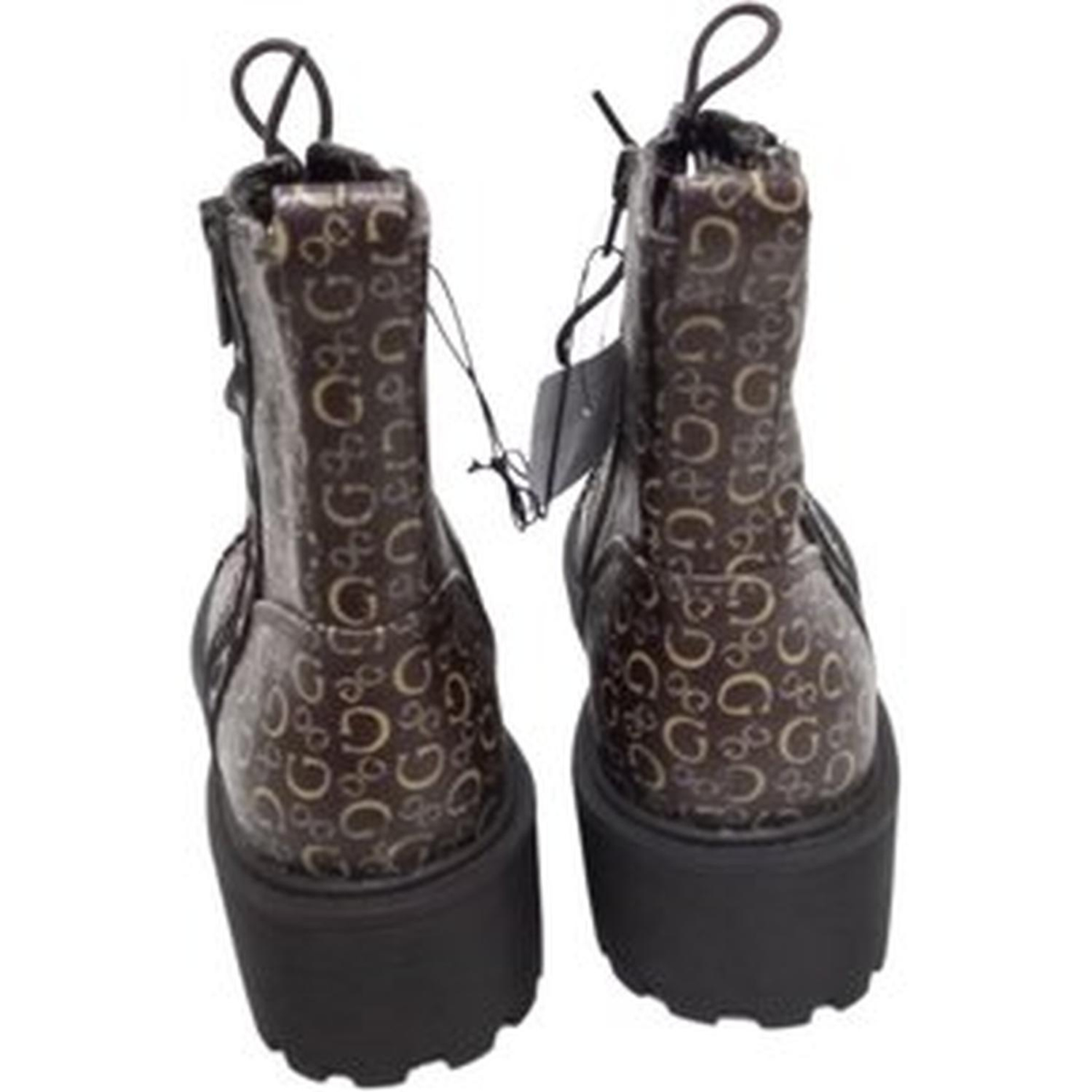 BOTAS O BOTINES MONOGRAM GUESS - MARRÓN - 4