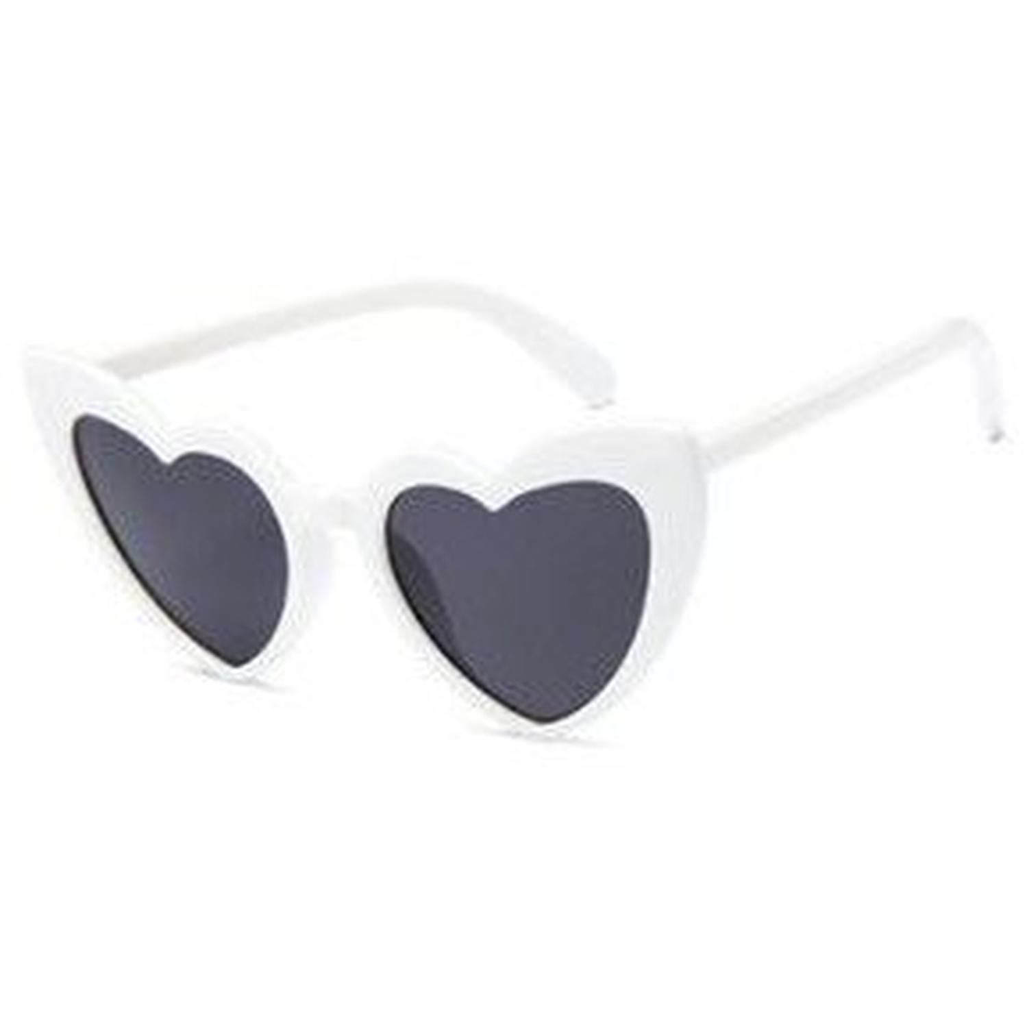 LENTES DE SOL CORAZON LOLITA BLANCO TAMAÑO TALLA UNICA - 2