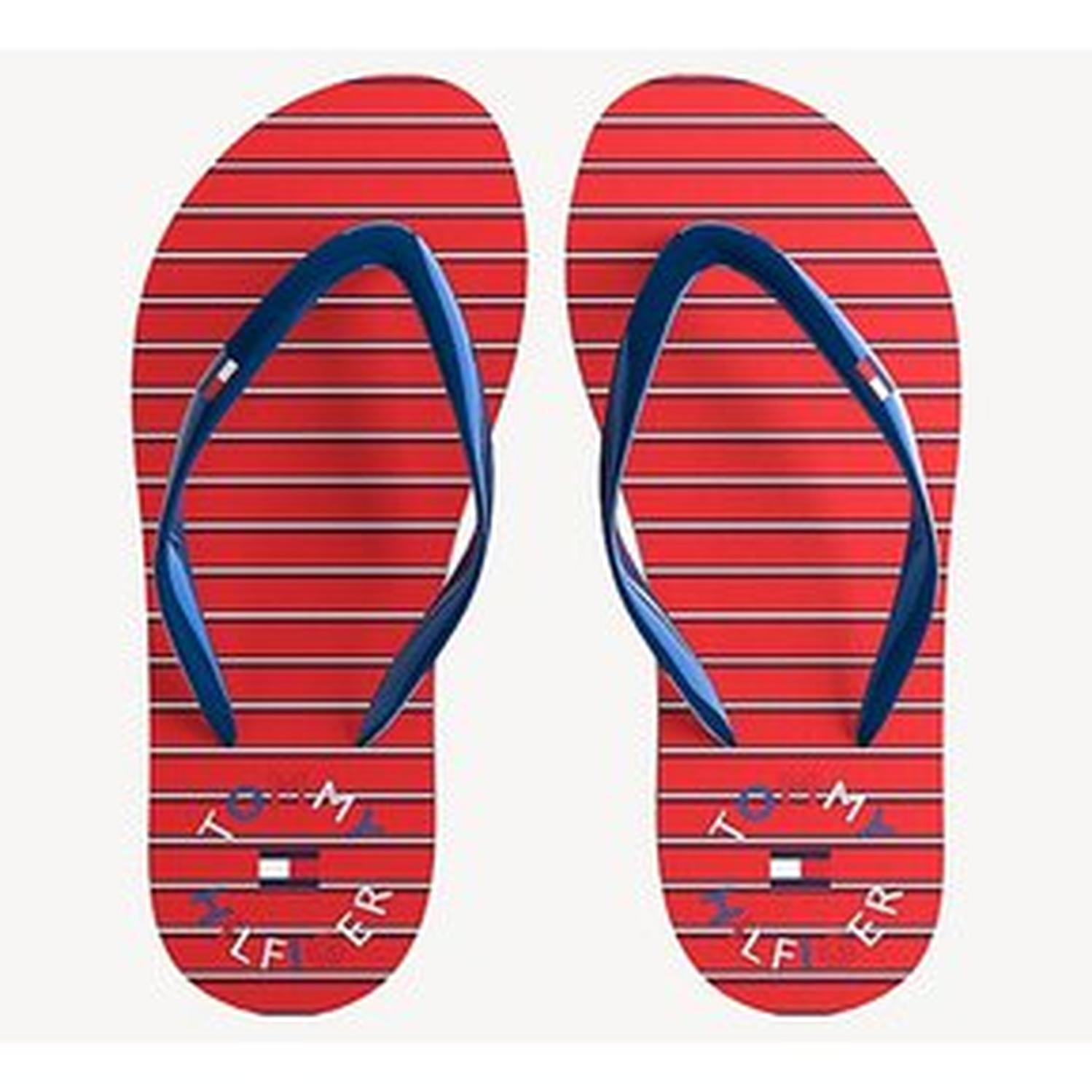 SANDALIAS FLATS TOMMY HILFIGER UNISEX - ROJA - 1