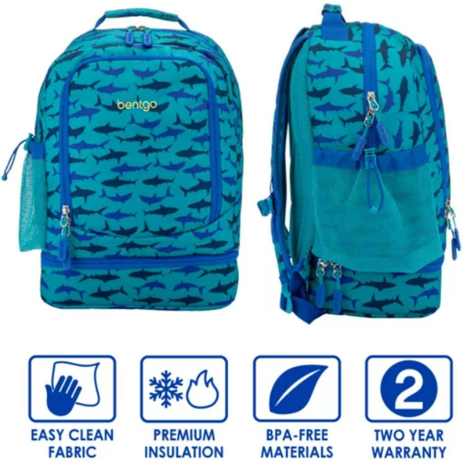 MOCHILA BENTGO KIDS 2 EN 1 - TIBURONES TAMAÑO TALLA ÚNICA - 5