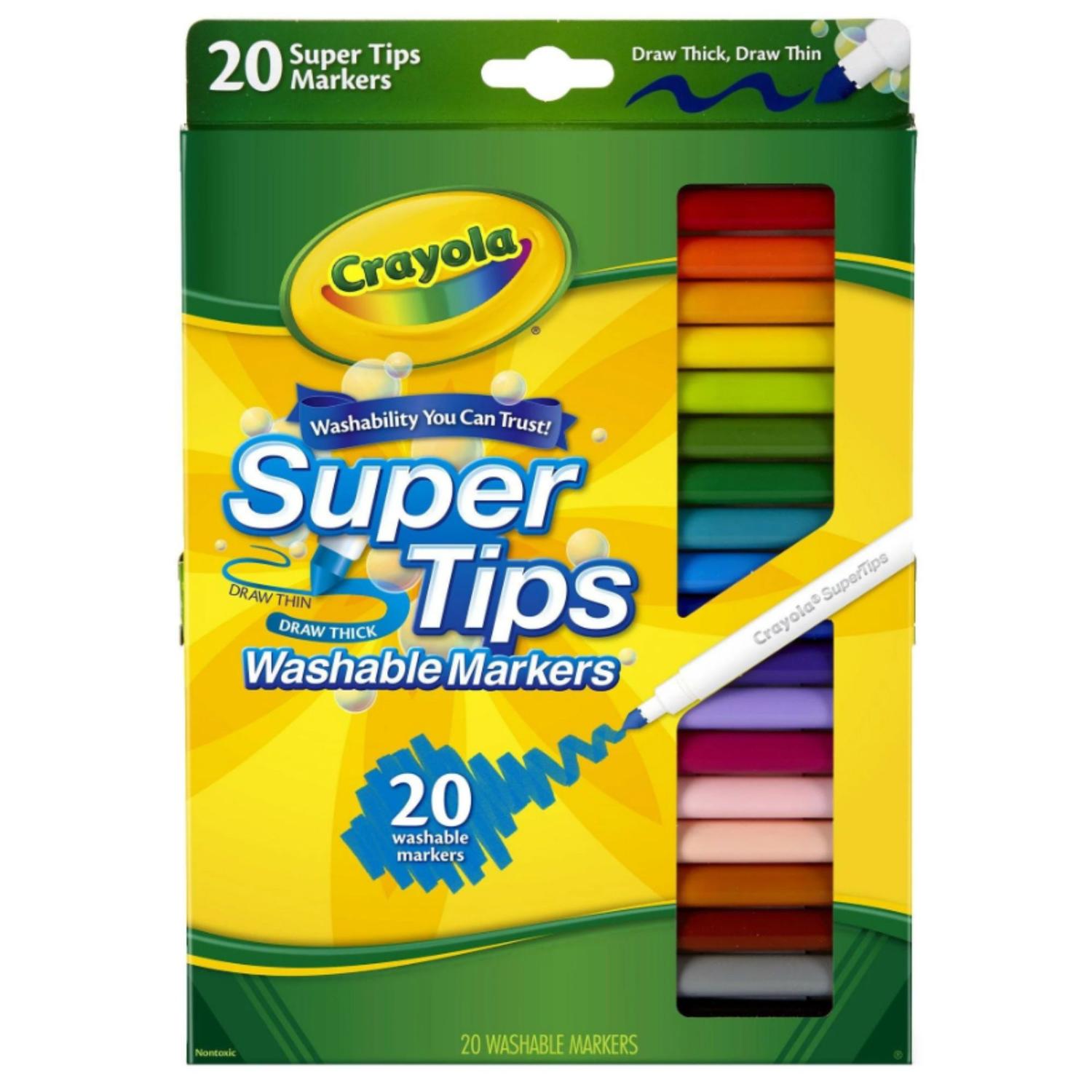 PLUMONES LETTERING CRAYOLA SUPERTIPS X 20 UNDS TAMAÑO TALLA ÚNICA - 1