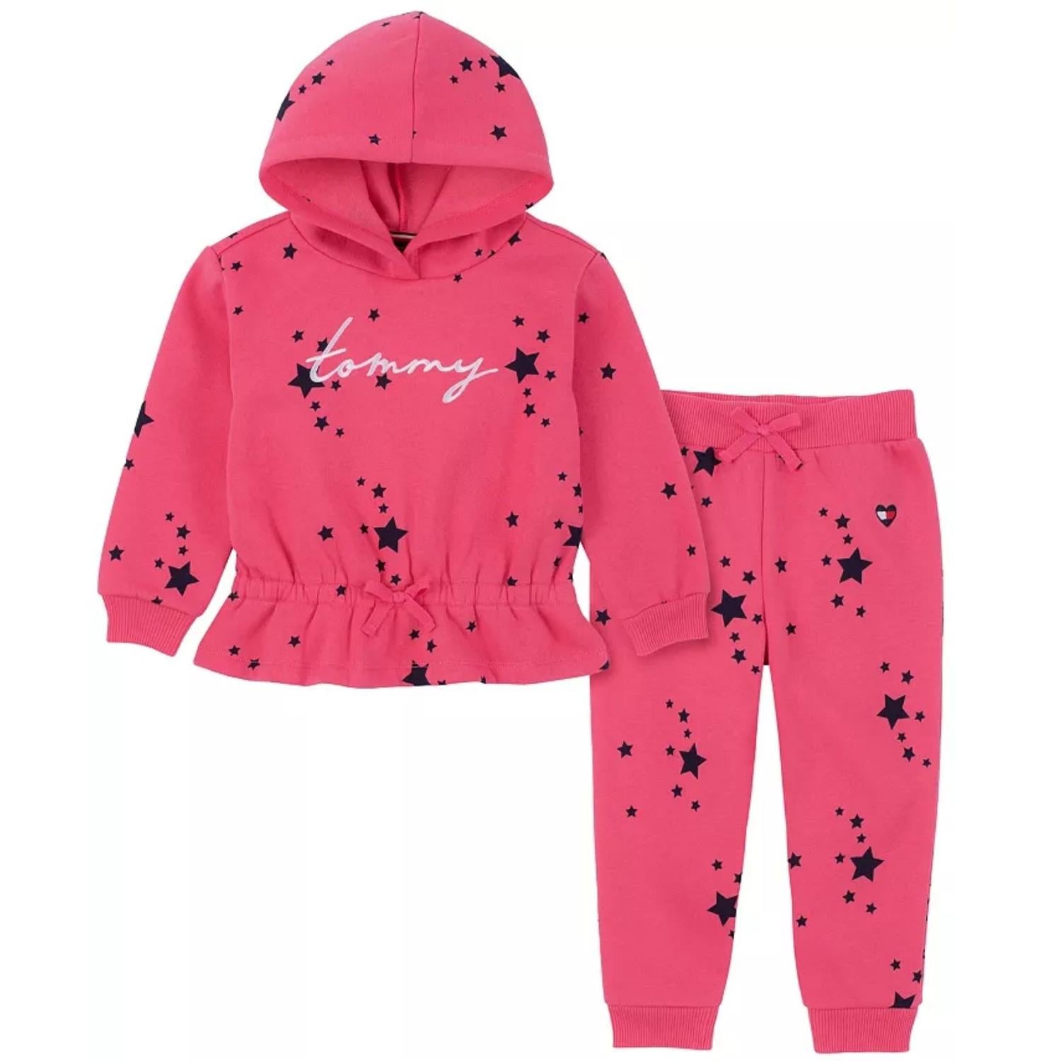 CONJUNTO BUZO Y POLERA TOMMY HILFIGER ESTRELLAS - ROSA - 1