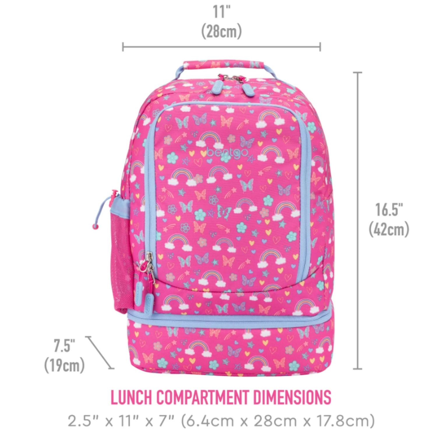 MOCHILA BENTGO KIDS 2 EN 1 - ARCOIRIS Y MARIPOSAS TAMAÑO TALLA ÚNICA - 4