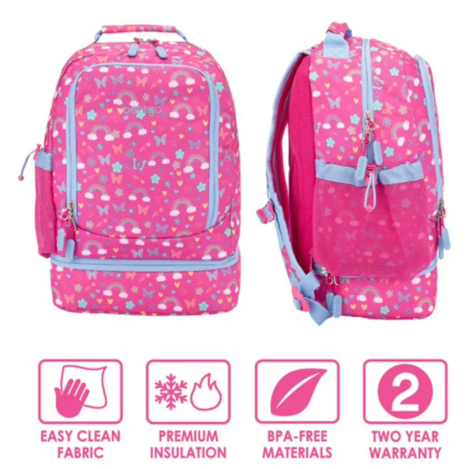MOCHILA BENTGO KIDS 2 EN 1 - ARCOIRIS Y MARIPOSAS TAMAÑO TALLA ÚNICA - 6