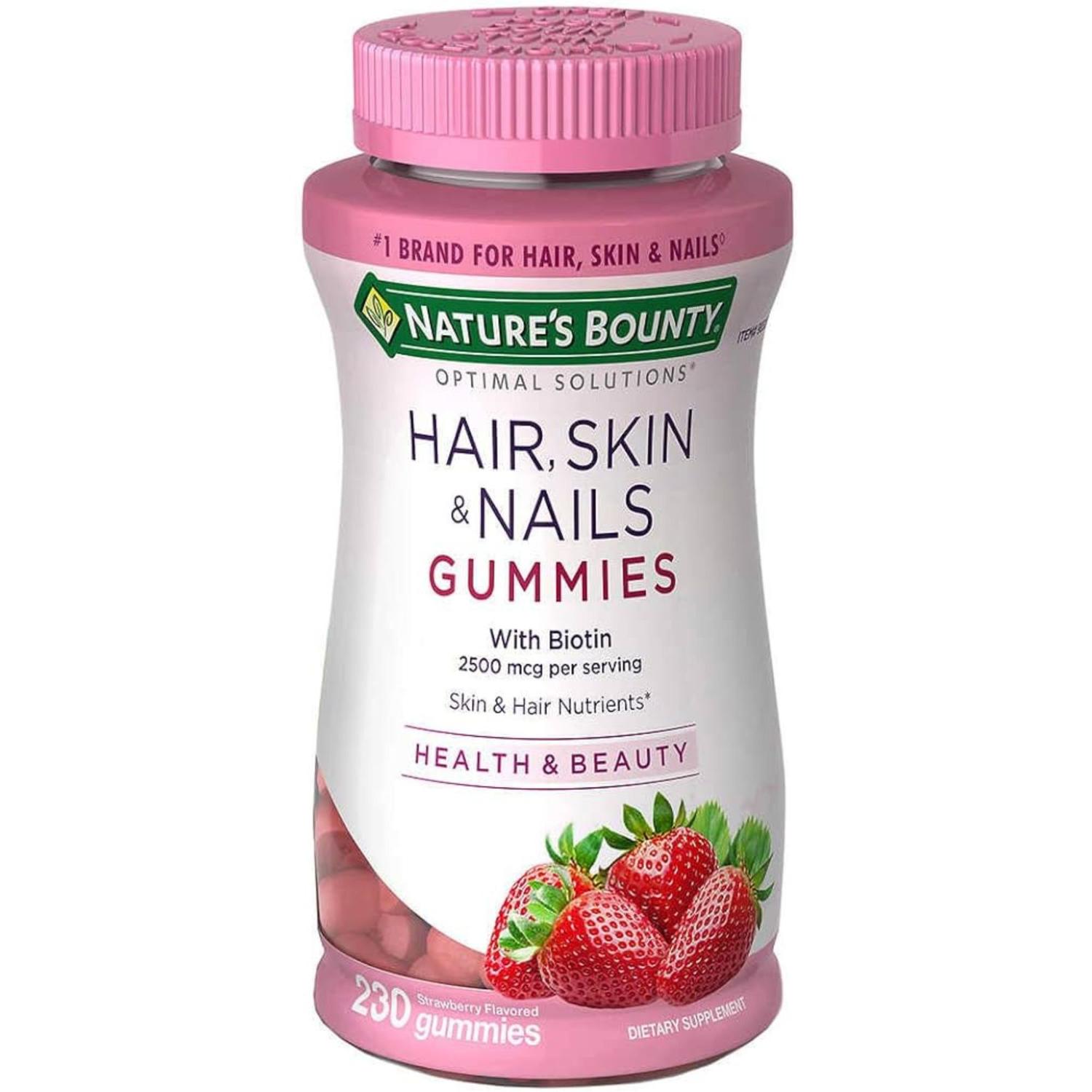 HAIR SKIN AND NAILS BIOTINA 2500 MCG CABELLO PIEL Y UÑAS - 230 GOMITAS MULTICOLOR TAMAÑO TALLA ÚNICA - 1