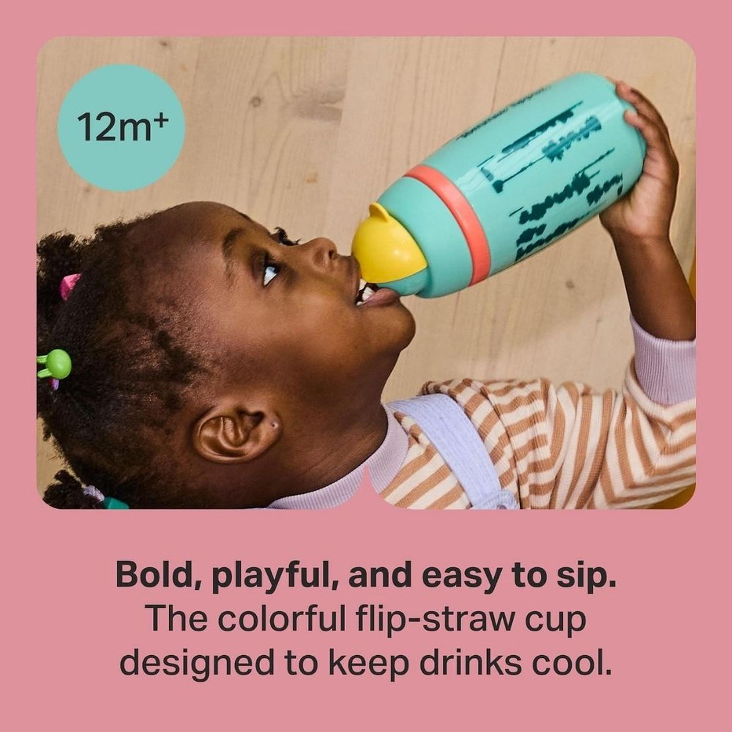 PACKX2 VASOS PARA NIÑOS TOMMEE TIPPEE ACTIVE STRAW 9 OZ C/U - 4