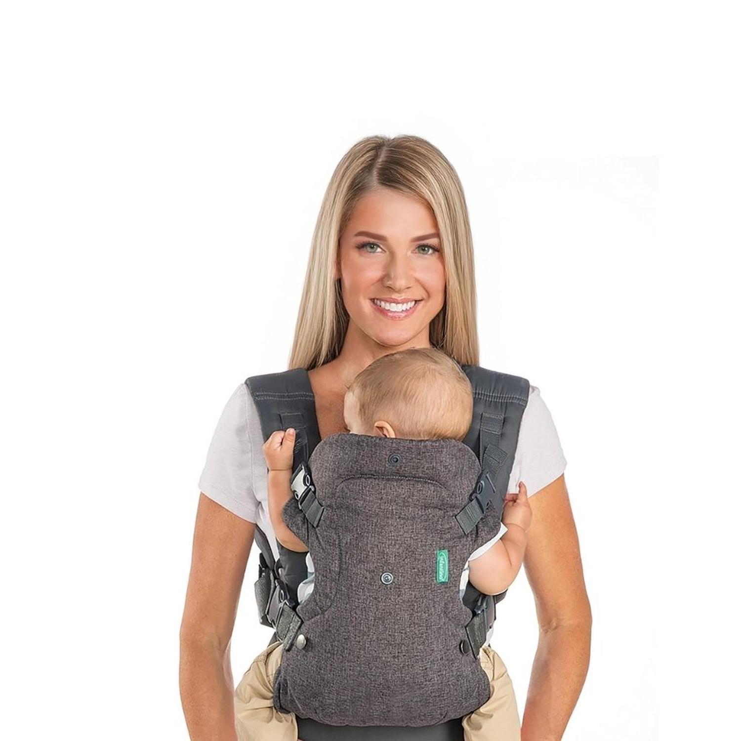 PORTABEBES CONVERTIBLE 4 EN 1 INFANTINO FLIP LUXE - GRIS - 8