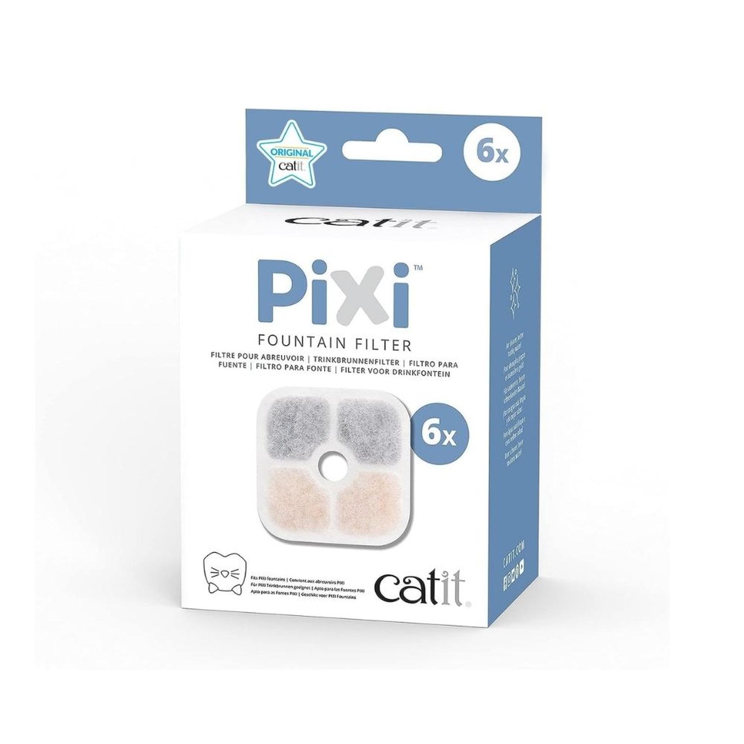 FILTRO DE REPUESTO PARA BEBEDERO PIXI CATIT - PACKX6 - 1