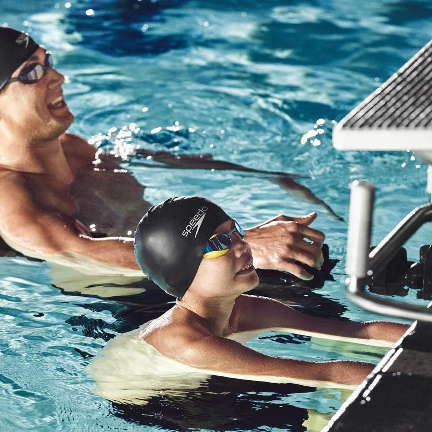 GORRO DE NATACIÓN UNISEX SPEEDO DE SILICONA PARA ADOLESCENTES - NEGRO - 5