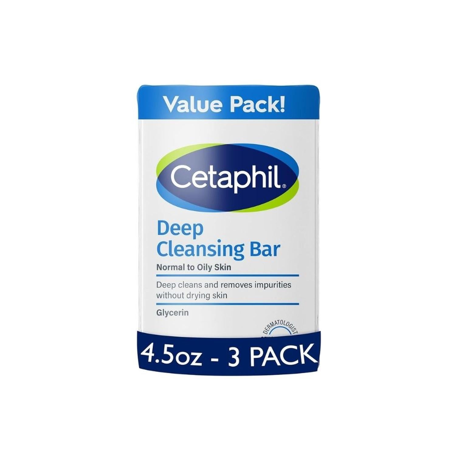 PACKX3 BARRA LIMPIADORA CETAPHIL LIMPIEZA PROFUNDA PARA CARA Y CUERPO - 1