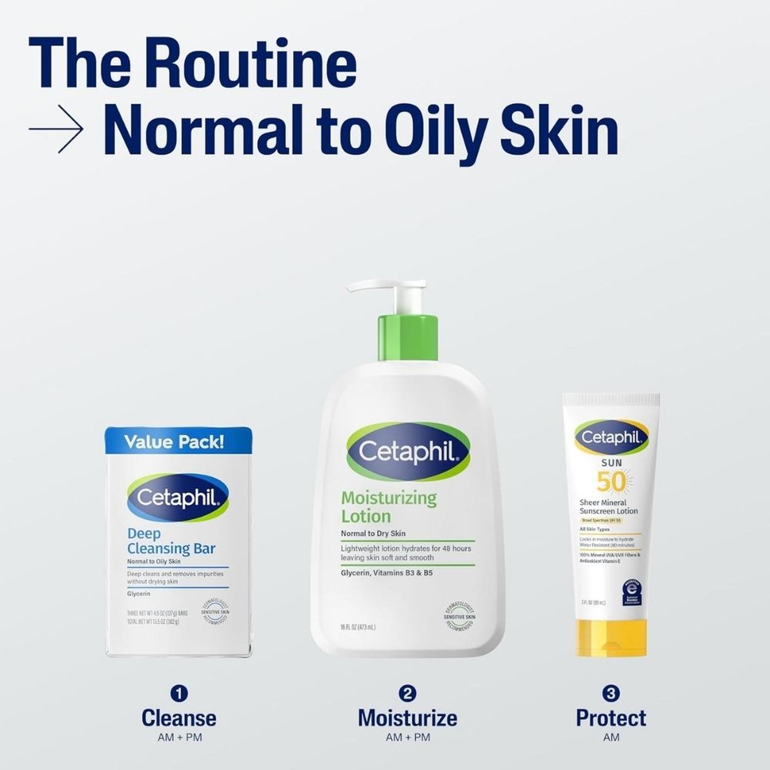 PACKX3 BARRA LIMPIADORA CETAPHIL LIMPIEZA PROFUNDA PARA CARA Y CUERPO - 5