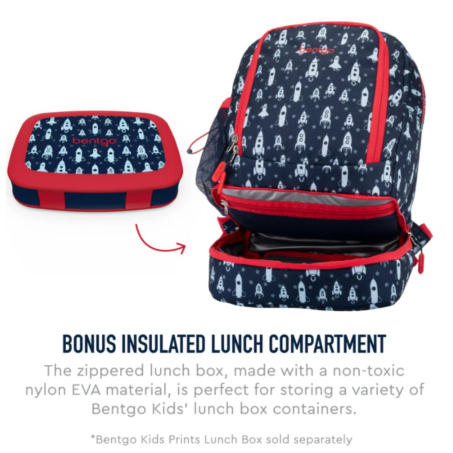 MOCHILA BENTGO KIDS 2 EN 1 - COHETES TAMAÑO TALLA ÚNICA - 2