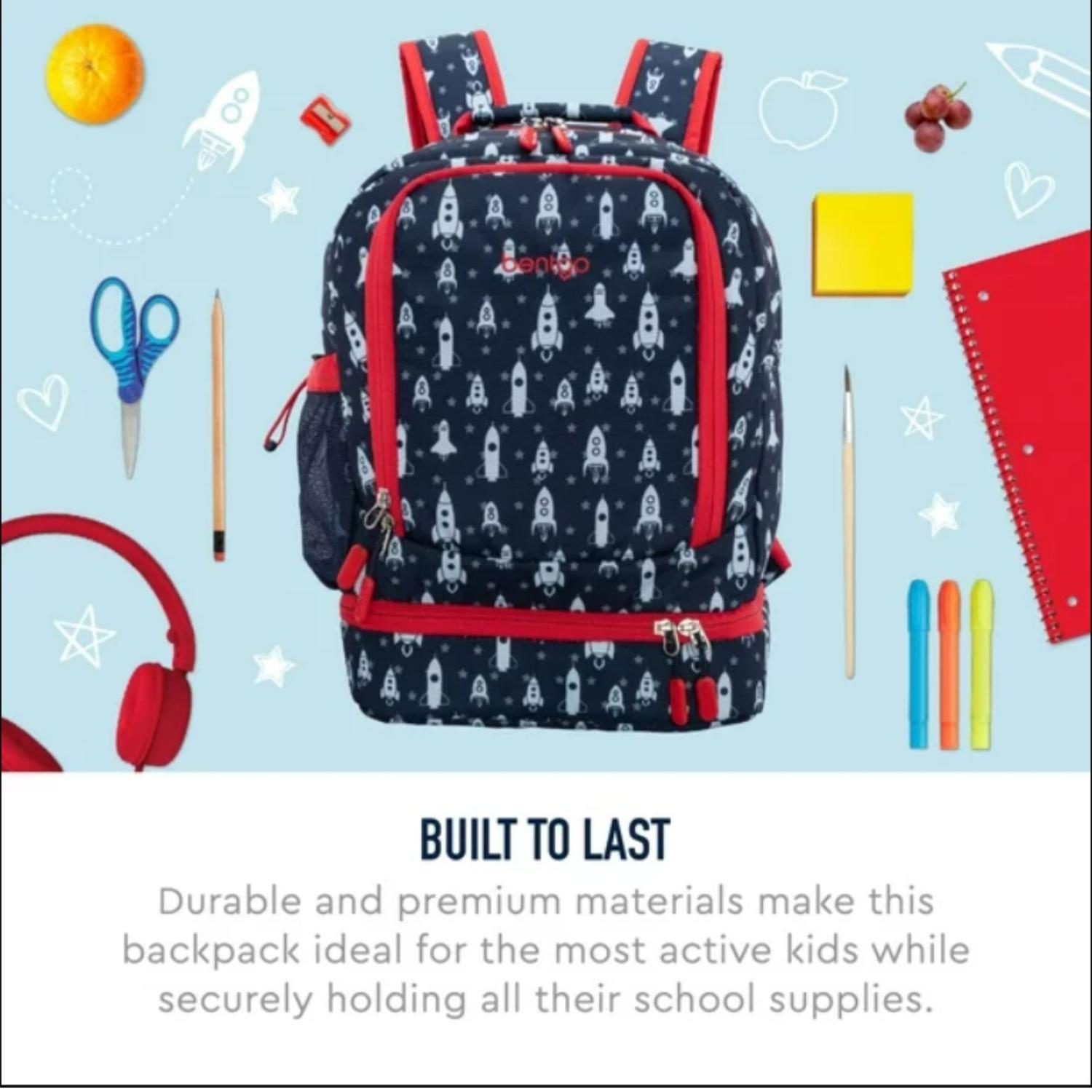 MOCHILA BENTGO KIDS 2 EN 1 - COHETES TAMAÑO TALLA ÚNICA - 6
