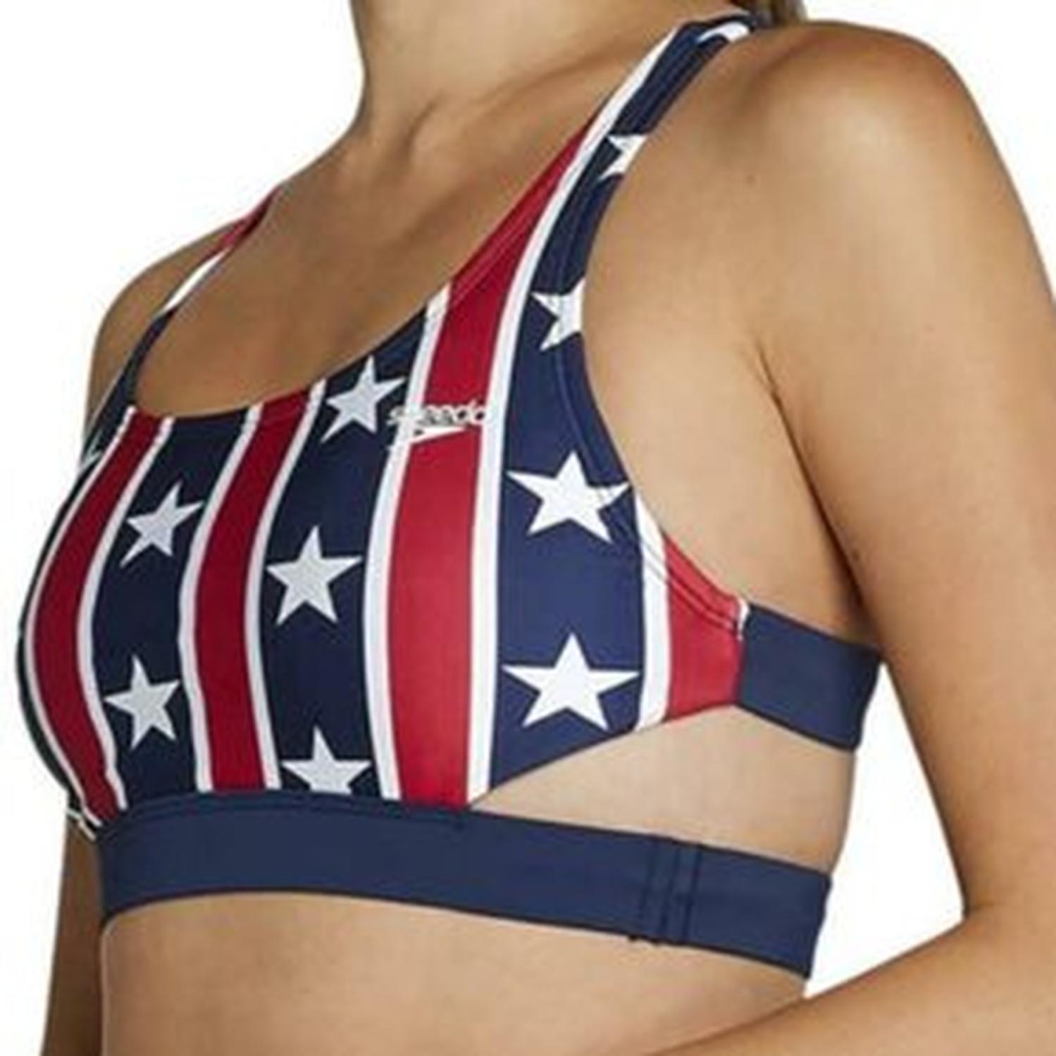 TOP BIKINI DEPORTIVO SPEEDO ROJOAZUL - 2