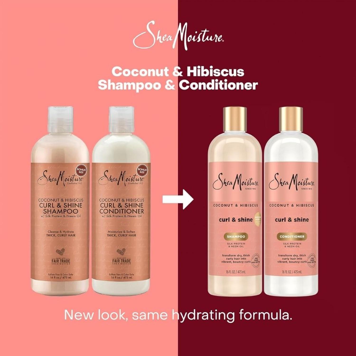 CHAMPU Y ACONDICIONADOR SHEAMOISTURE RIZOS - 473 ML C/U - 9