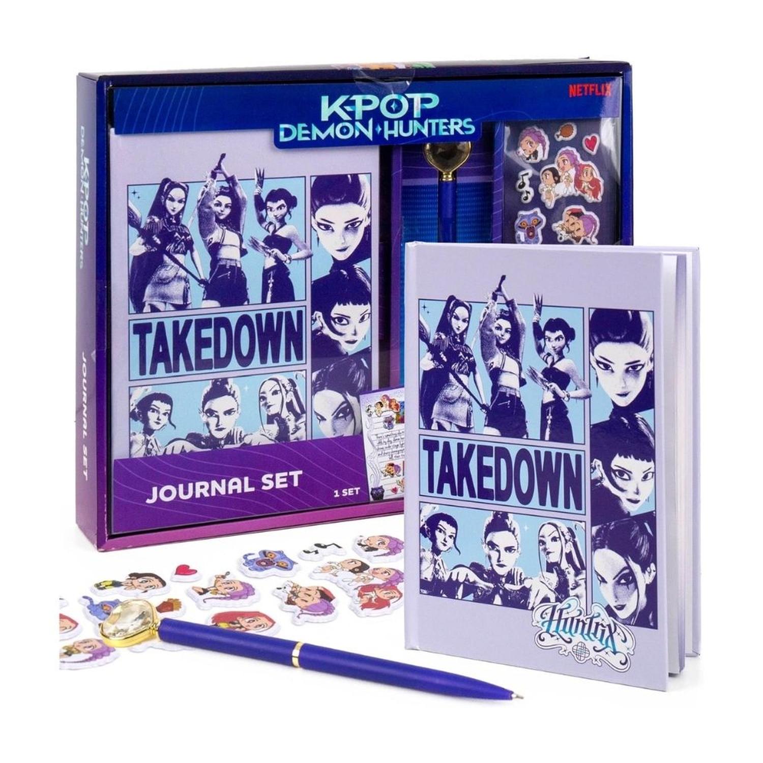 SET DIARIO STICKERS Y LAPICERO KPOP DEMON HUNTERS JOURNAL SET - 1