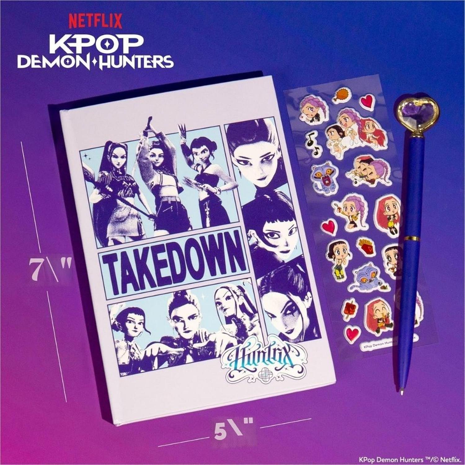 SET DIARIO STICKERS Y LAPICERO KPOP DEMON HUNTERS JOURNAL SET - 3