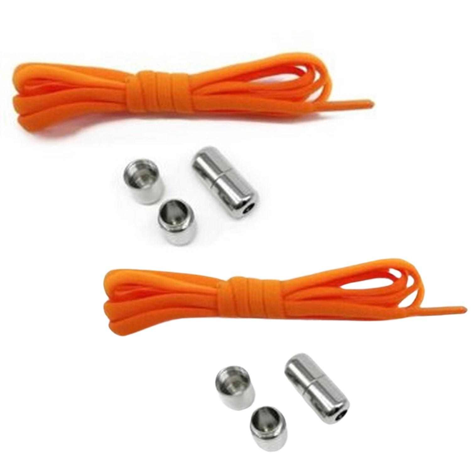 PACKX2 CORDONES O PASADORES ELASTICOS COLOR NARANJA - 1
