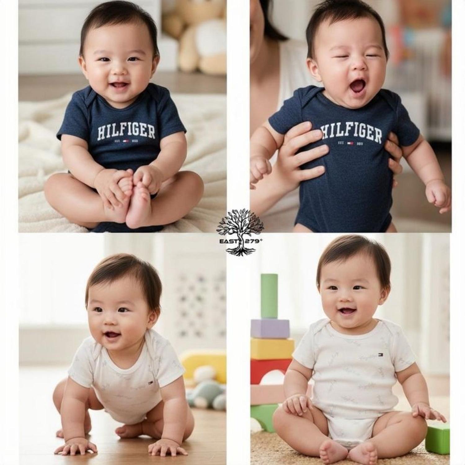 PACKX4 BODYSUITS PARA BEBES TOMMY HILFIGER - 2