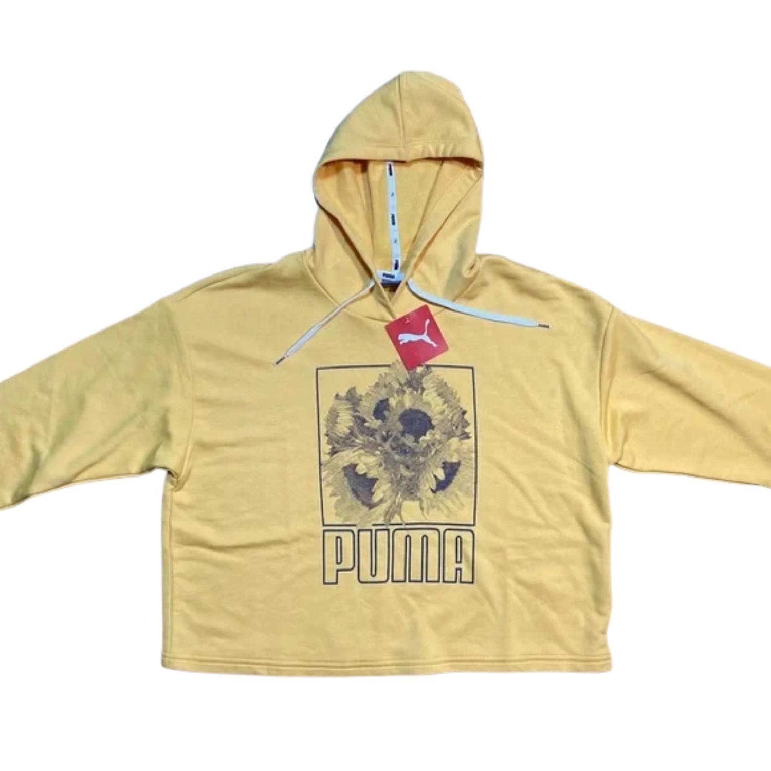 POLERA O SUETER CON CAPUCHA LIGERA PUMA - AMARILLO - 2
