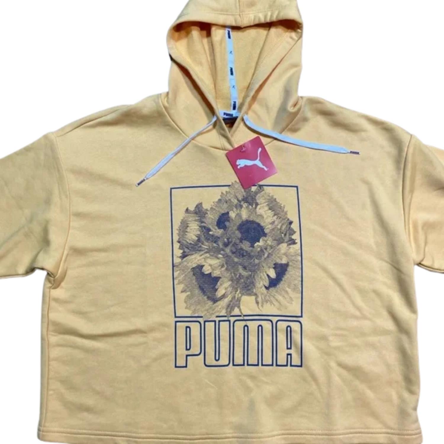 POLERA O SUETER CON CAPUCHA LIGERA PUMA - AMARILLO - 3