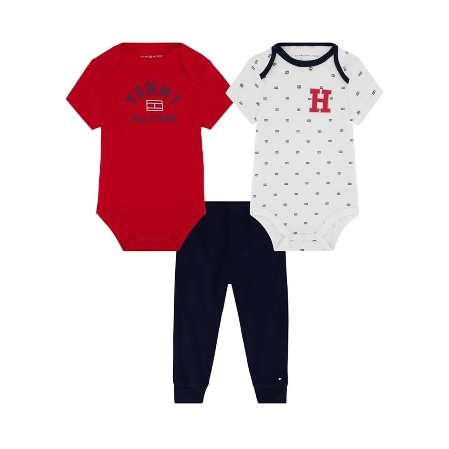 SET 2 BODYSUITS Y BUZO PARA BEBES TOMMY HILFIGER - 1