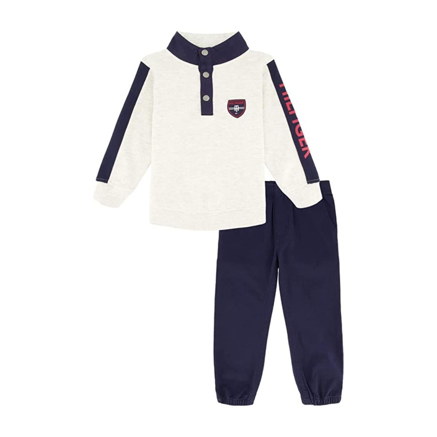 2-PIECE CONJUNTO SWEATER Y PANTALÓN TOMMY HILFIGER NIÑO - AZUL PLOMO - 1