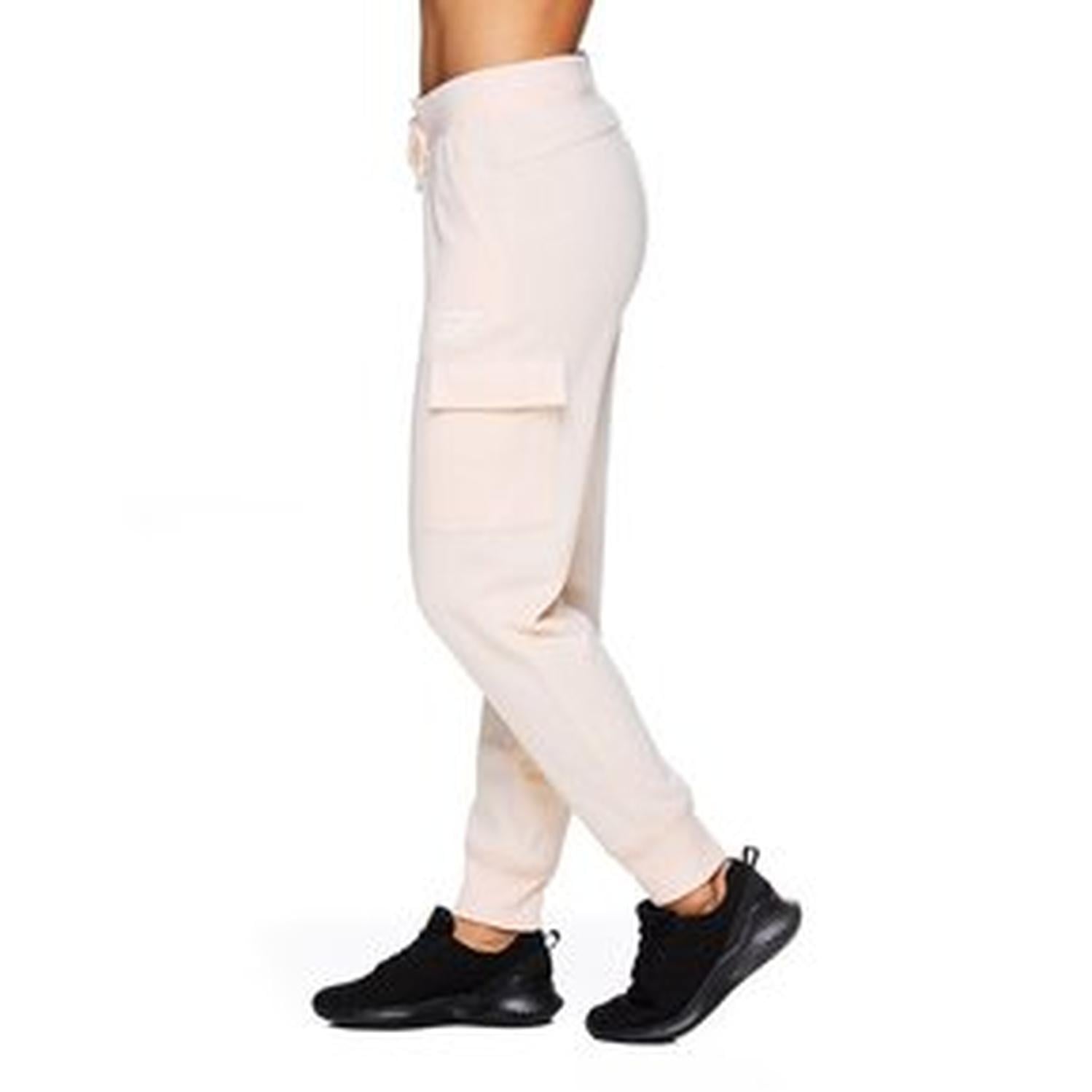 PANTALON DE BUZO JOGGER REEBOK CUFFED MUJER BIG SIZE - ROSA XL/XXL - 3