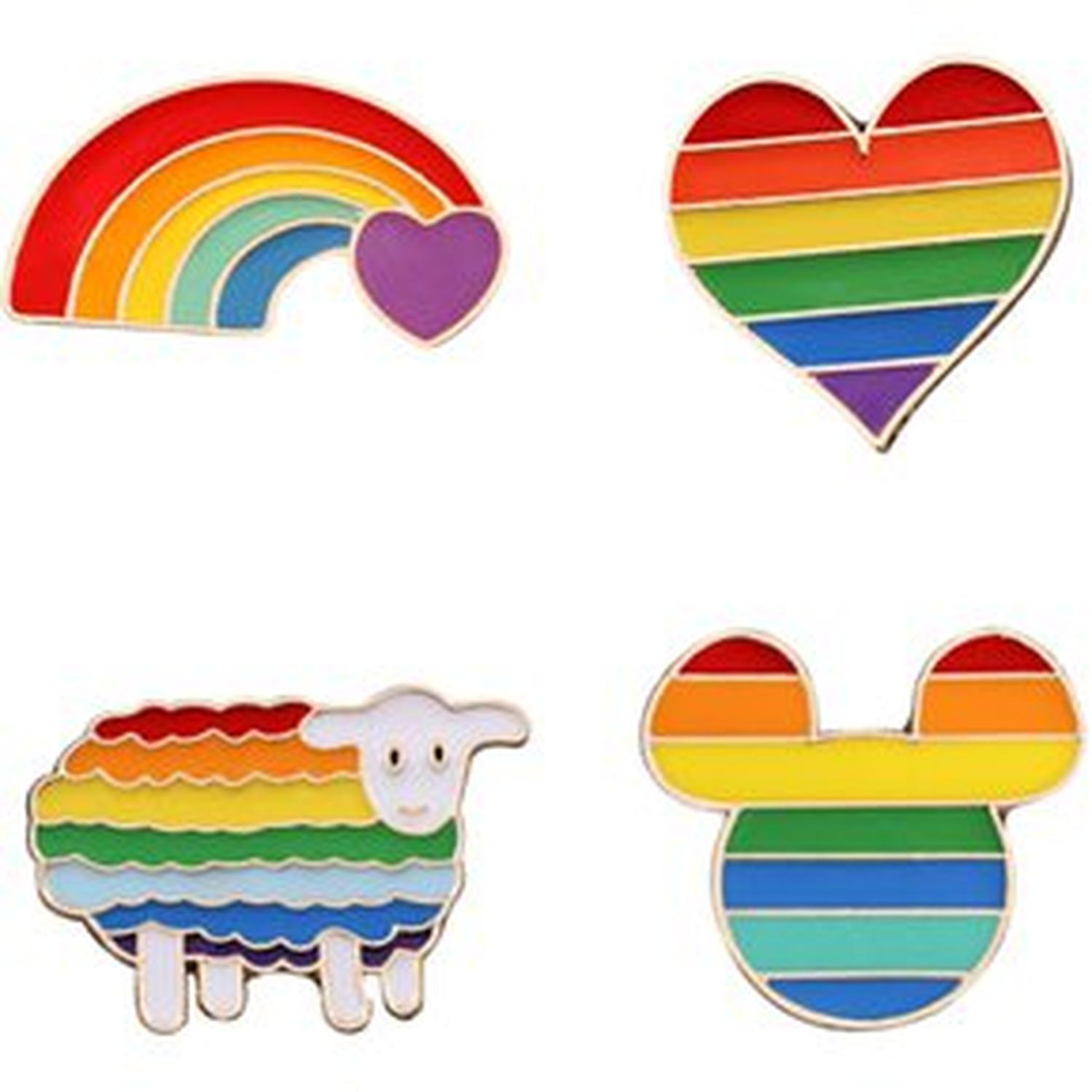 PINES DE METAL LOVE IS LOVE PACKX4 UNIDADES - 1