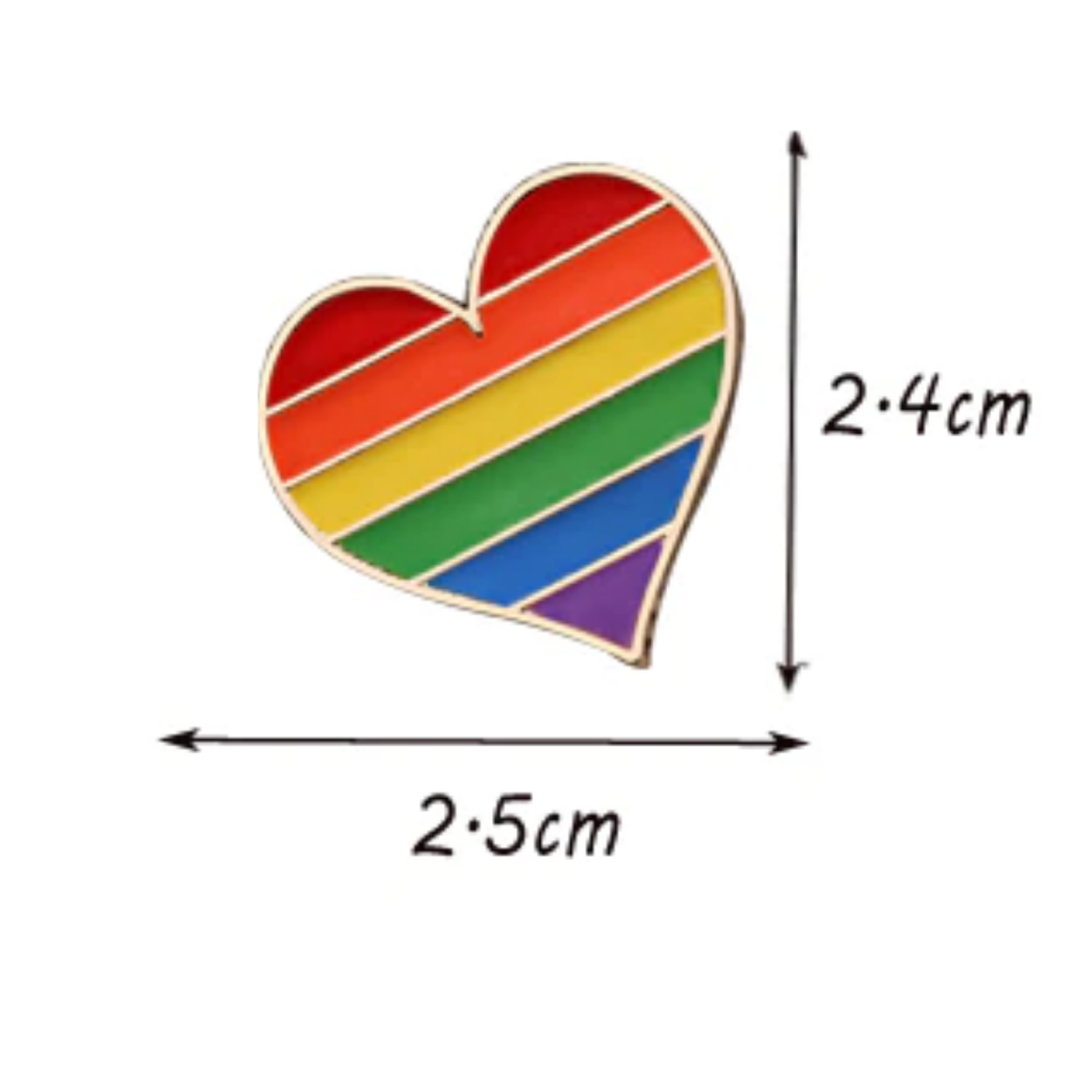 PINES DE METAL LOVE IS LOVE PACKX3 UNIDADES - 4