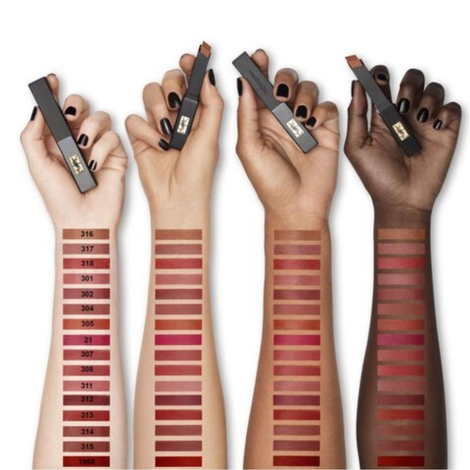 LABIAL YSL THE SLIM VERTICAL - 318 UP BEAT ROSE - 4