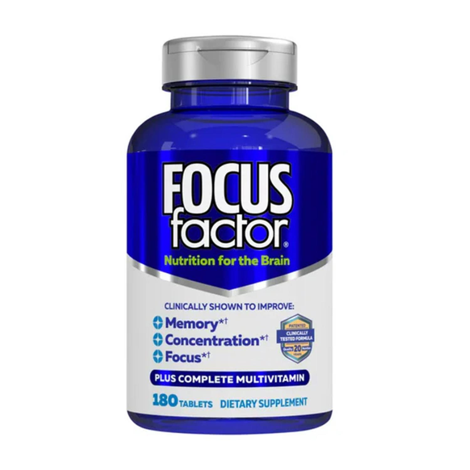 FOCUS FACTOR SUPLEMENTO PARA EL CEREBRO 180 TABLETAS AZUL TAMAÑO TALLA ÚNICA - 1